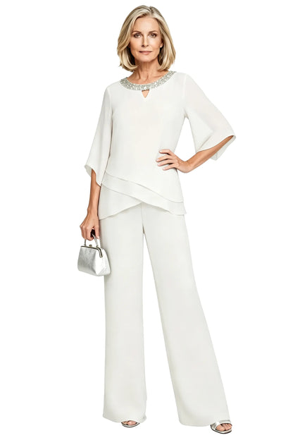 Victoria™ | Sophisticated Relaxed-Fit Formal Pants Set