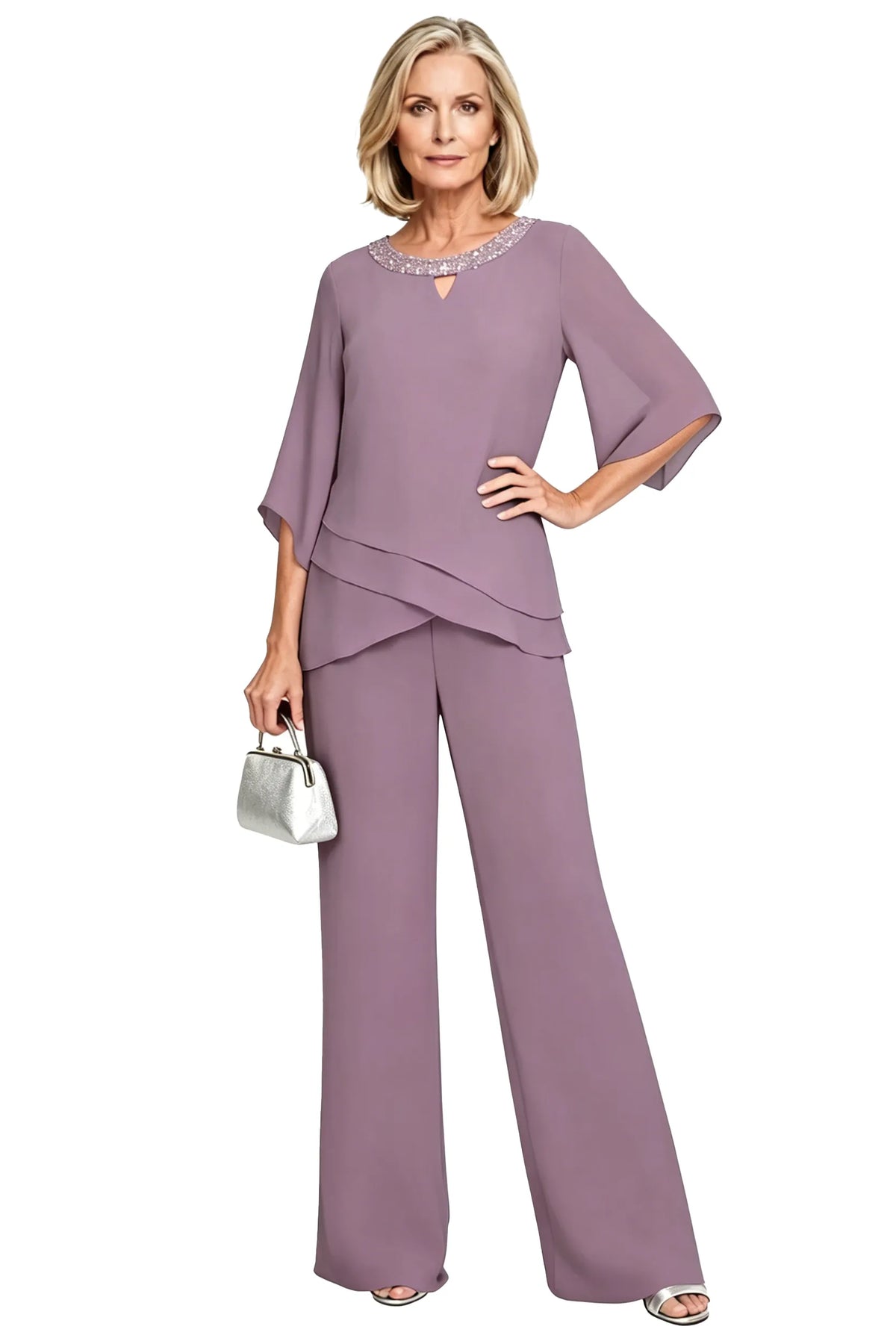 Victoria™ | Sophisticated Relaxed-Fit Formal Pants Set