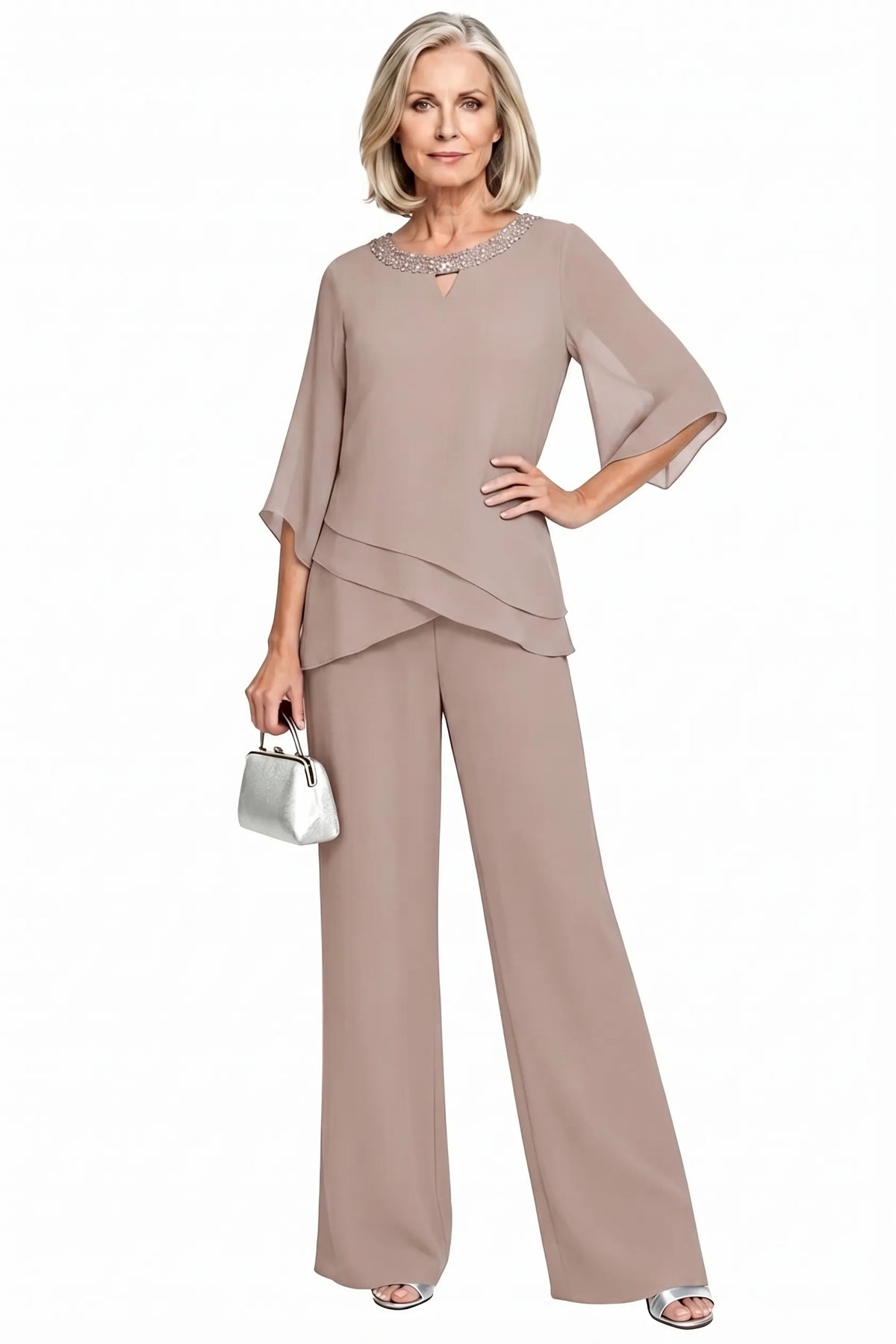 Victoria™ | Sophisticated Relaxed-Fit Formal Pants Set