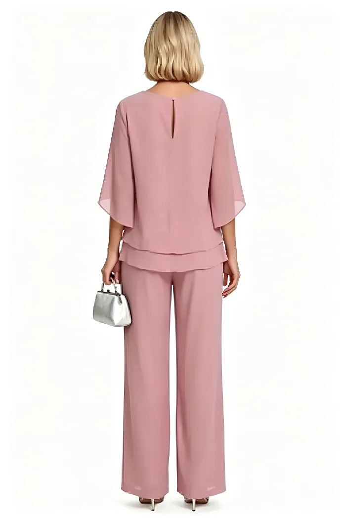 Victoria™ | Sophisticated Relaxed-Fit Formal Pants Set