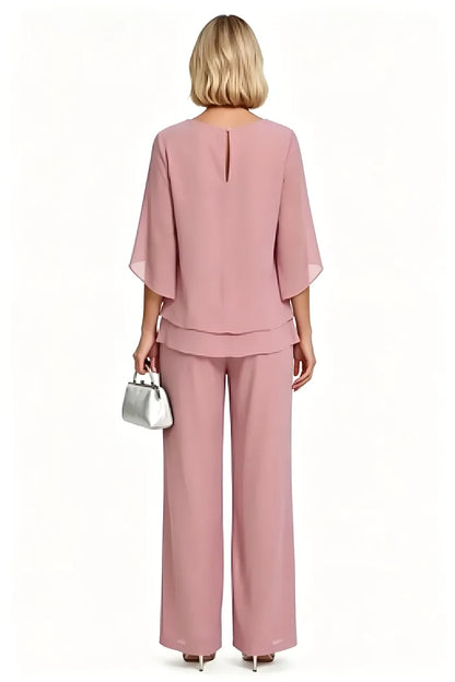 Victoria™ | Sophisticated Relaxed-Fit Formal Pants Set