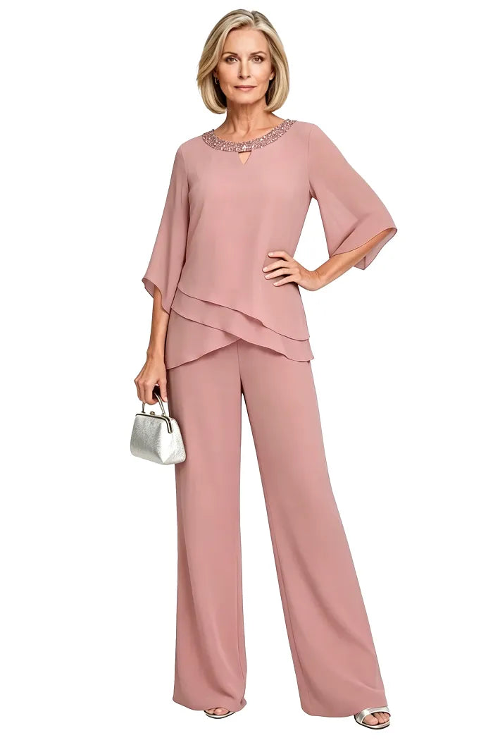 Victoria™ | Sophisticated Relaxed-Fit Formal Pants Set