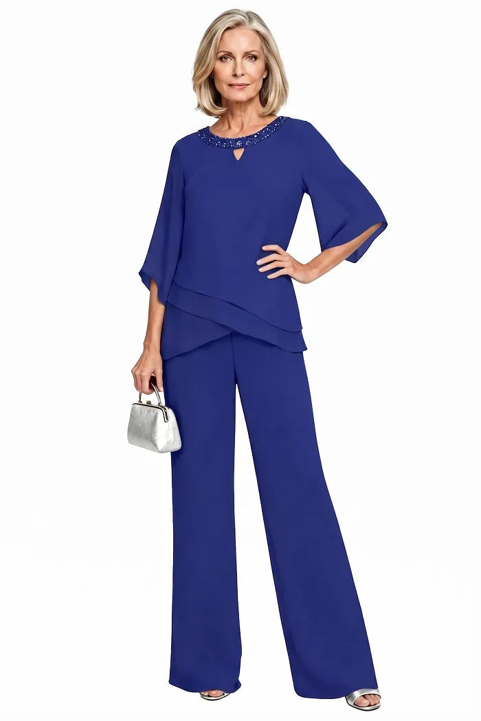 Victoria™ | Sophisticated Relaxed-Fit Formal Pants Set
