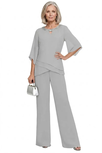 Victoria™ | Sophisticated Relaxed-Fit Formal Pants Set