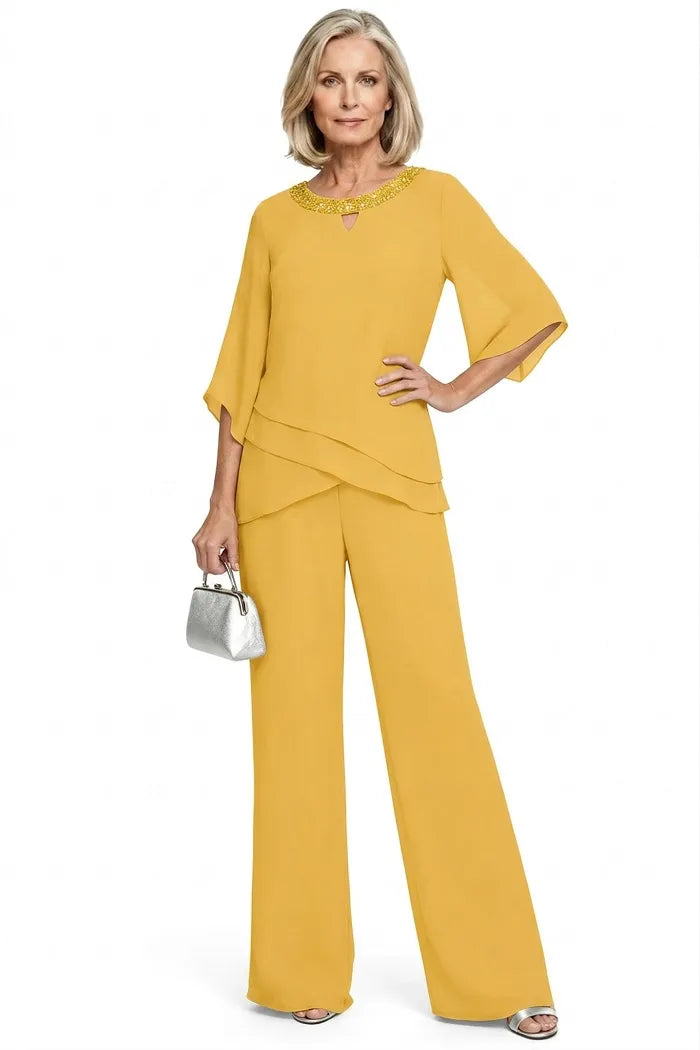 Victoria™ | Sophisticated Relaxed-Fit Formal Pants Set