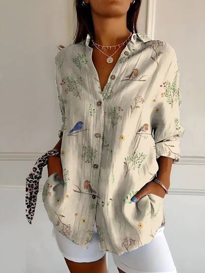 Lyssa | Floral Button-Up Blouse