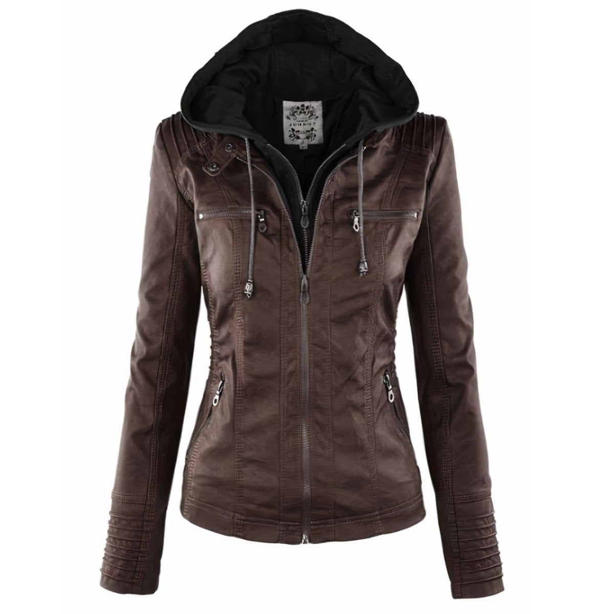 Claudia™ | Hooded Moto Jacket
