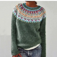 Dark Green/Flowers